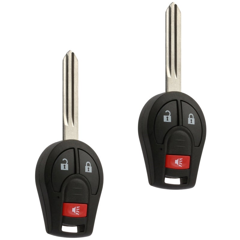 USARemote جهاز تحكم عن بُعد للدخول بدون مفتاح يناسب نيسان روج وكيوبي وجوك وفيرسا NV 2008 2009 2010 2011 2012 2013 2014 (CWTWB1U751)، مجموعة من 2 - Image 1